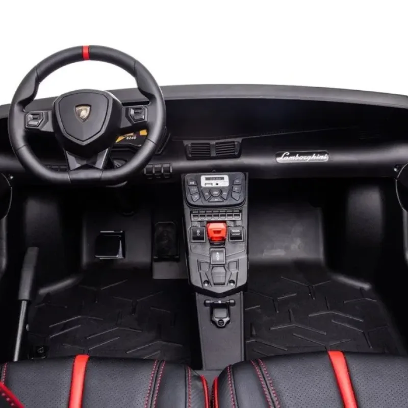 Дитяча акумуляторна машинка Lamborghini Aventador SV Синя