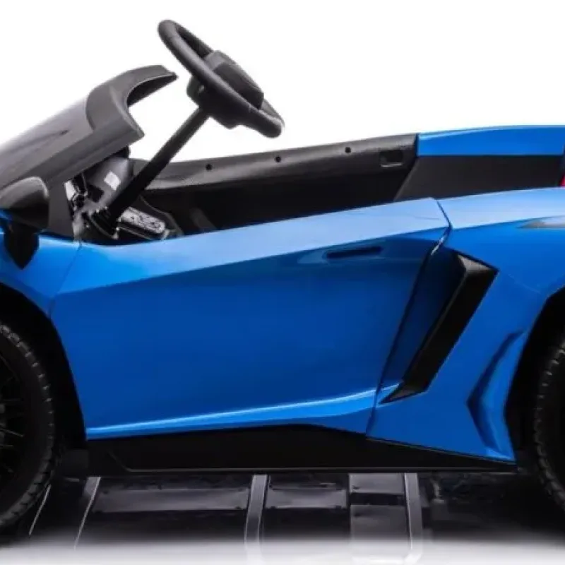 Дитяча акумуляторна машинка Lamborghini Aventador SV Синя