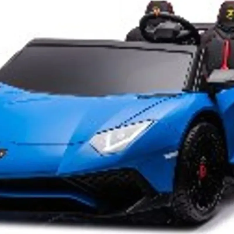 Дитяча акумуляторна машинка Lamborghini Aventador SV Синя