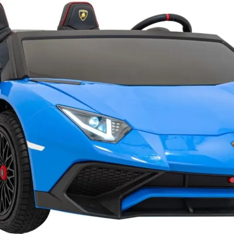 Дитяча акумуляторна машинка Lamborghini Aventador SV Синя