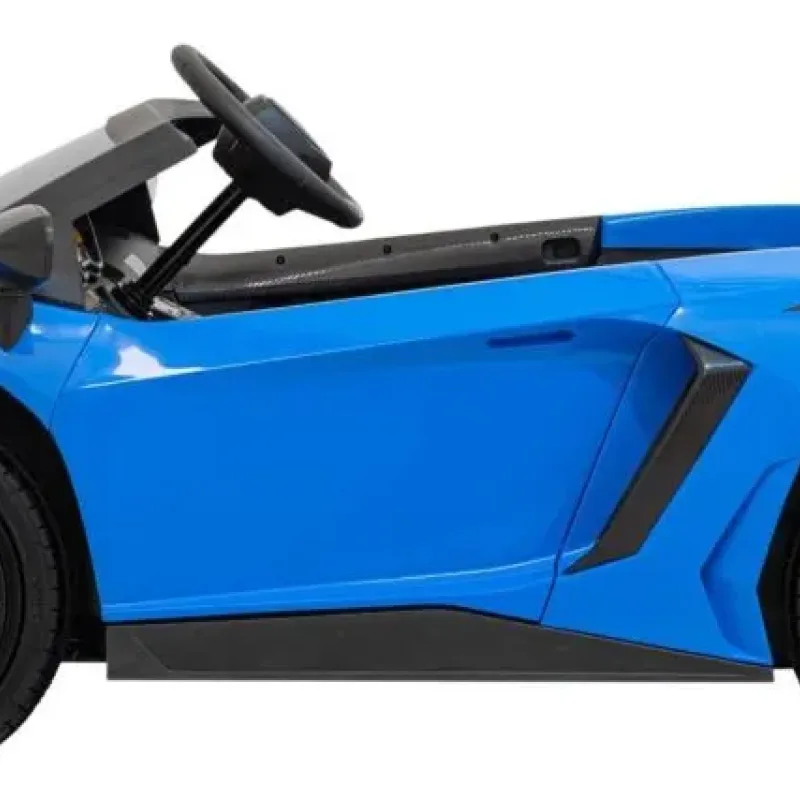 Дитяча акумуляторна машинка Lamborghini Aventador SV Синя