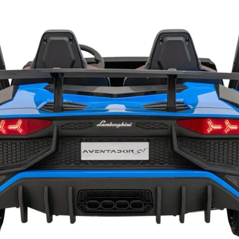 Дитяча акумуляторна машинка Lamborghini Aventador SV Синя