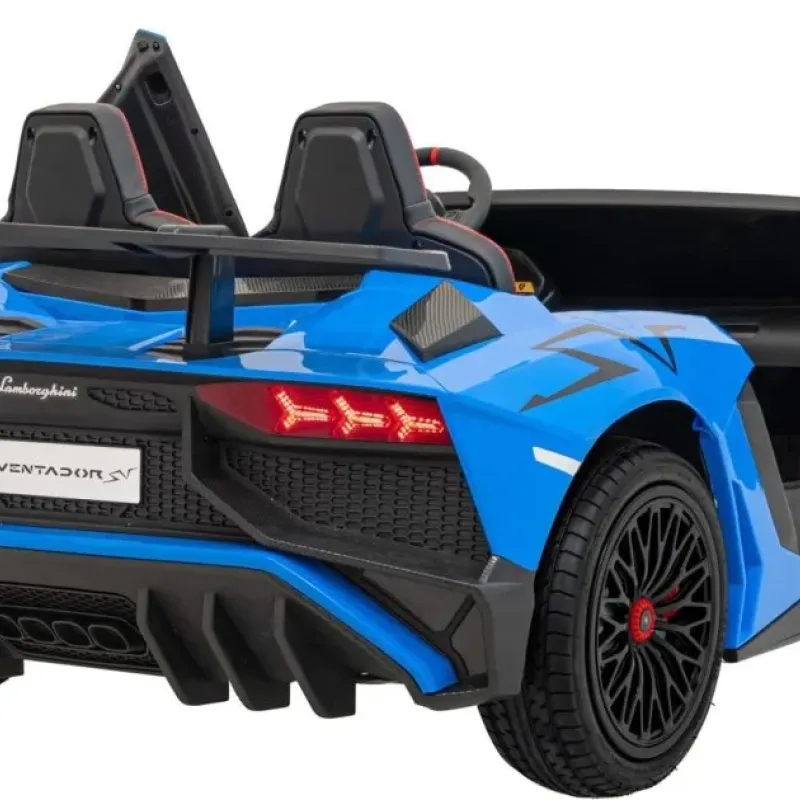 Дитяча акумуляторна машинка Lamborghini Aventador SV Синя