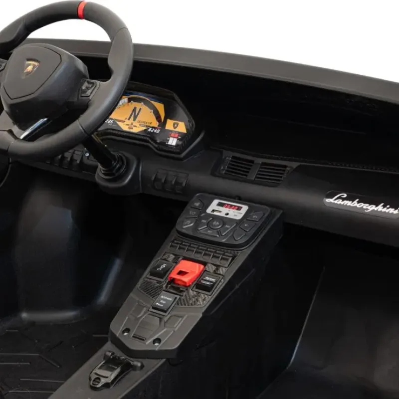 Дитяча акумуляторна машинка Lamborghini Aventador SV Синя