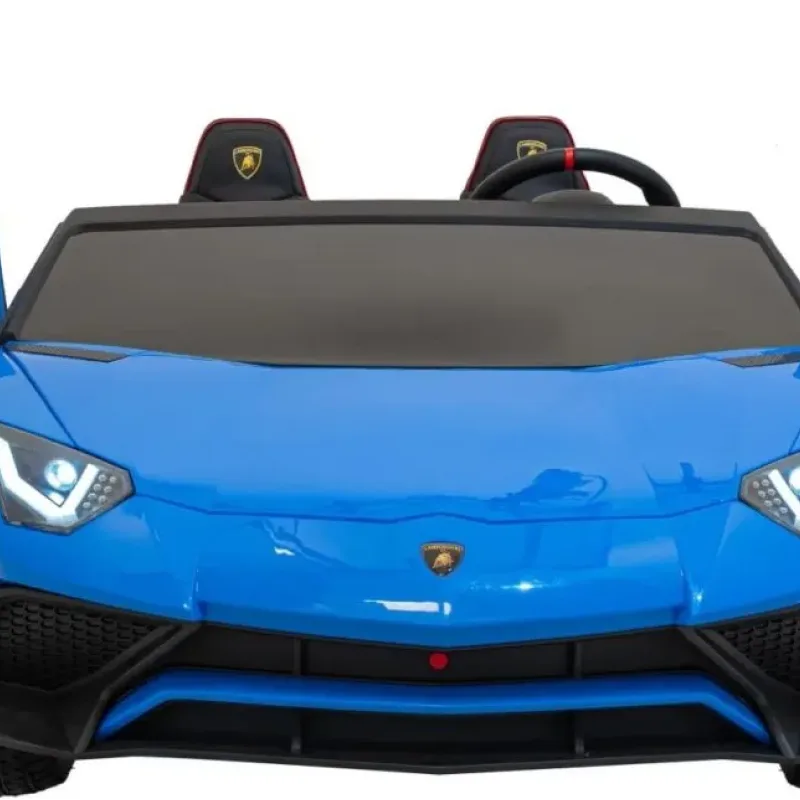 Дитяча акумуляторна машинка Lamborghini Aventador SV Синя