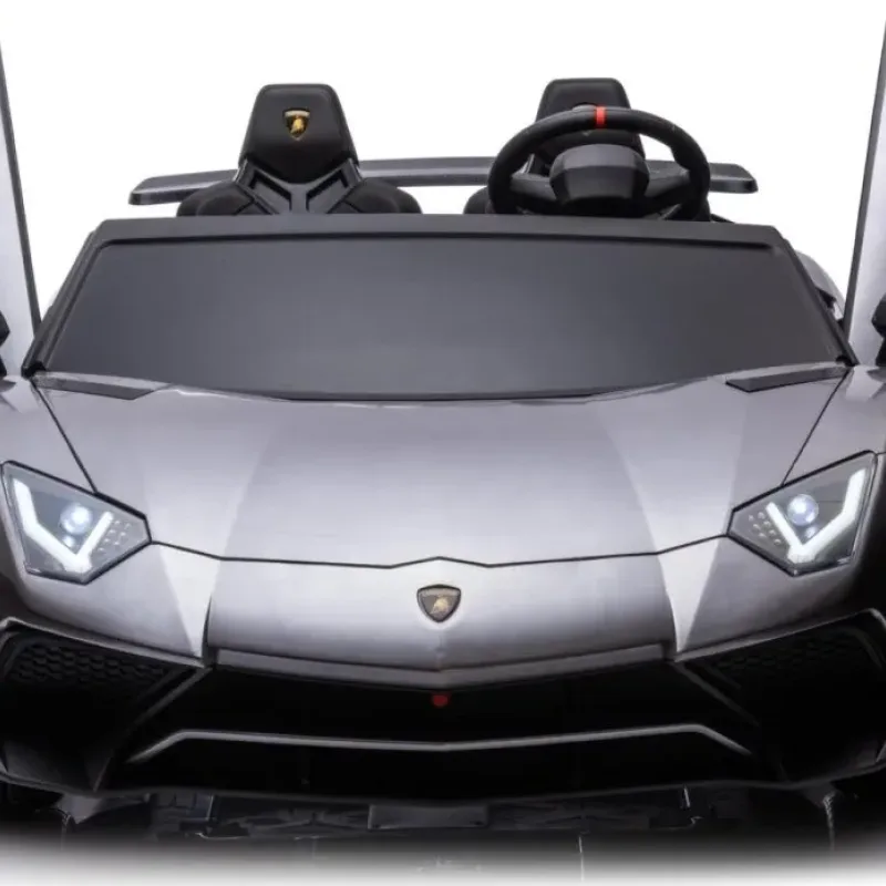 Дитяча акумуляторна машинка Lamborghini Aventador SV Сіра