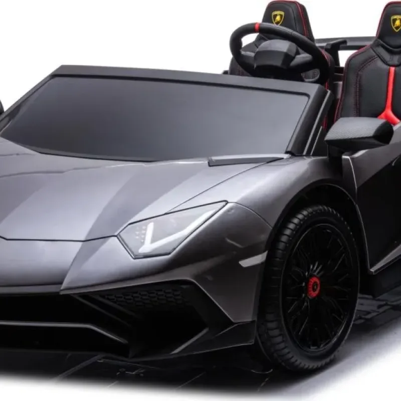 Дитяча акумуляторна машинка Lamborghini Aventador SV Сіра