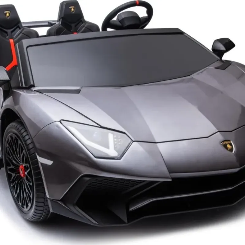 Дитяча акумуляторна машинка Lamborghini Aventador SV Сіра