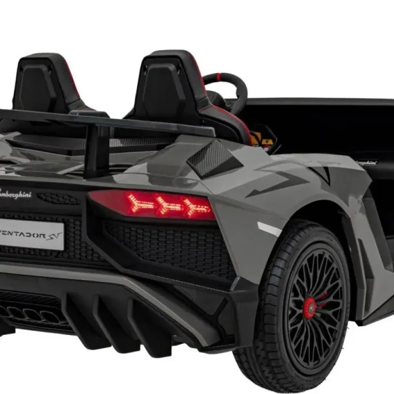 Дитяча акумуляторна машинка Lamborghini Aventador SV Сіра
