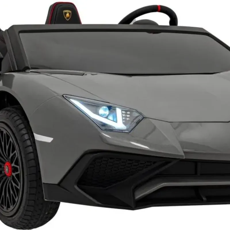 Дитяча акумуляторна машинка Lamborghini Aventador SV Сіра