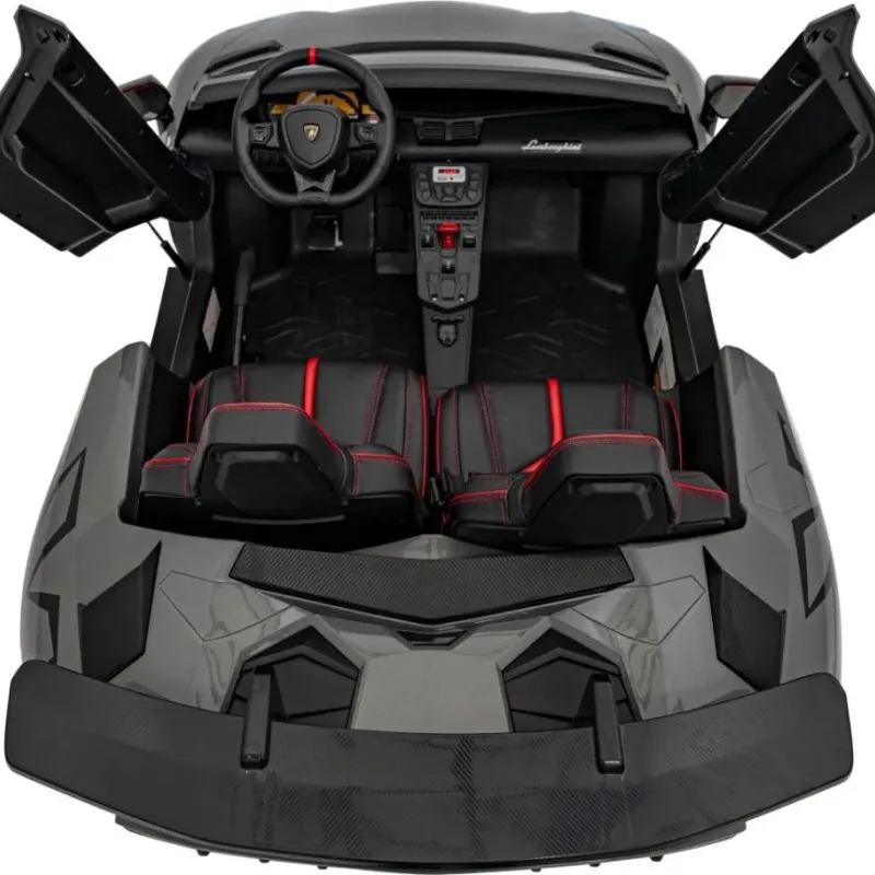 Дитяча акумуляторна машинка Lamborghini Aventador SV Сіра