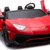 Дитяча акумуляторна машинка Lamborghini Aventador SV Червона