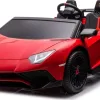 Дитяча акумуляторна машинка Lamborghini Aventador SV Червона
