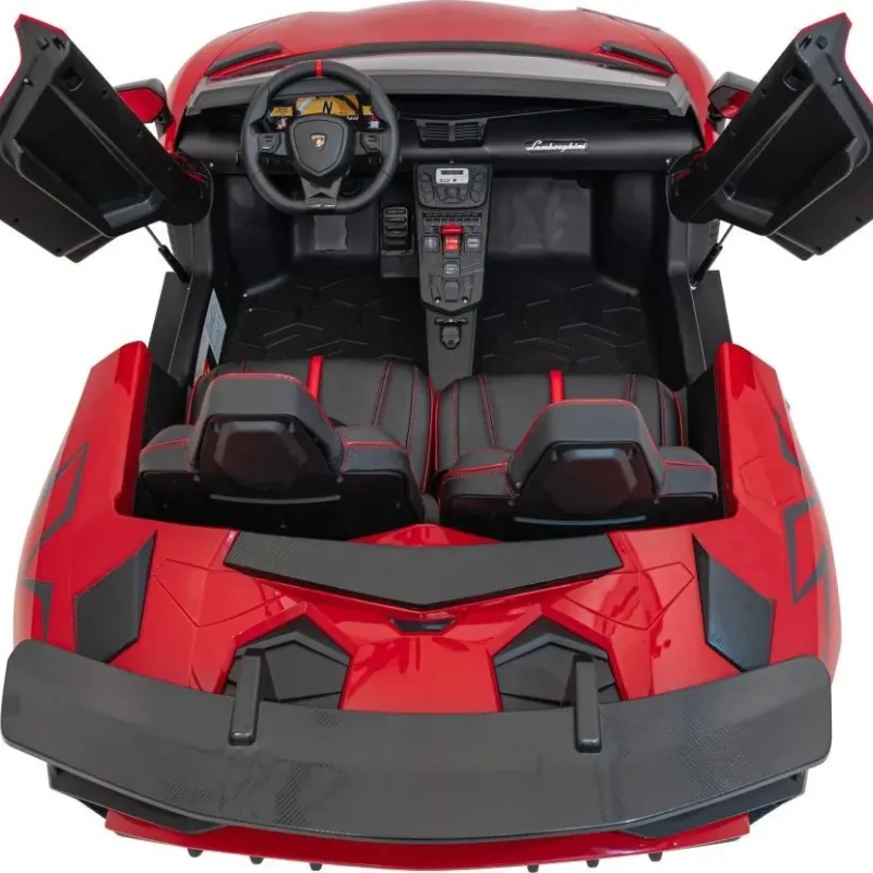 Дитяча акумуляторна машинка Lamborghini Aventador SV Червона