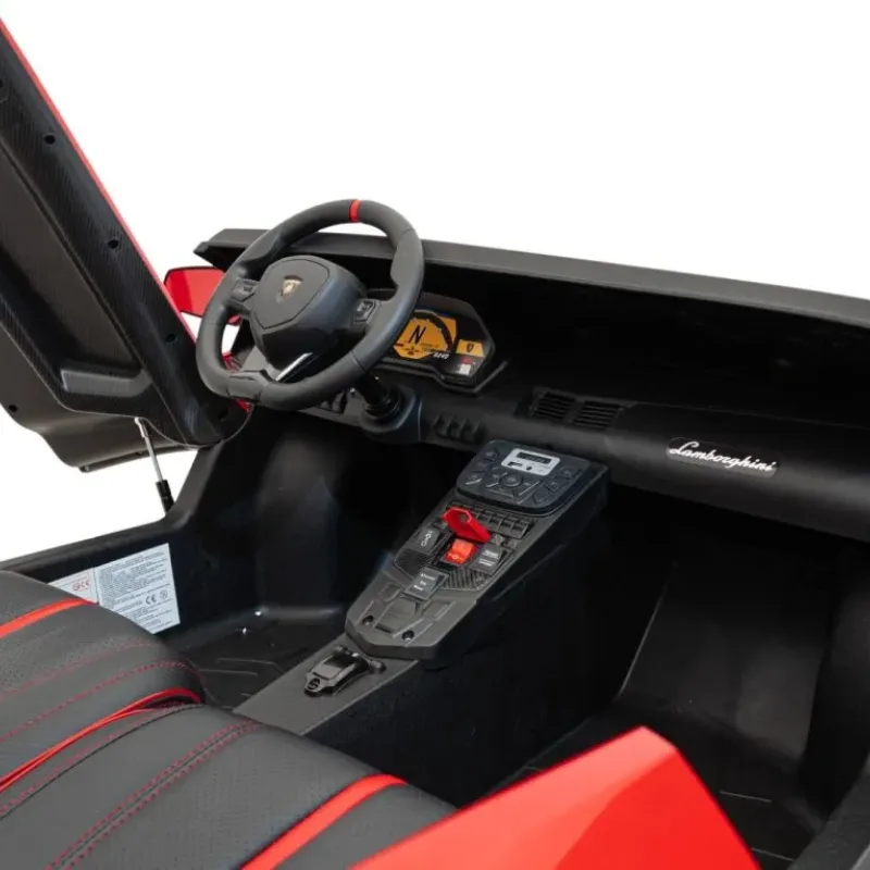 Дитяча акумуляторна машинка Lamborghini Aventador SV Червона