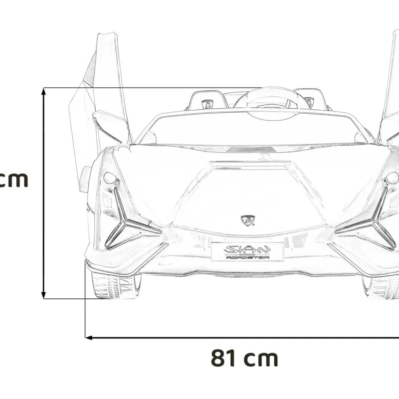 Дитяча акумуляторна машинка Lamborghini SIAN Red