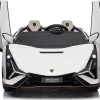 Дитяча акумуляторна машинка Lamborghini SIAN Біла