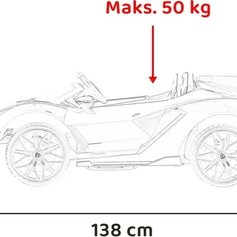 Дитяча акумуляторна машинка Lamborghini SIAN Біла Дитяча акумуляторна машинка Lamborghini SIAN Біла