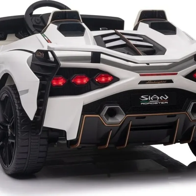 Дитяча акумуляторна машинка Lamborghini SIAN Біла