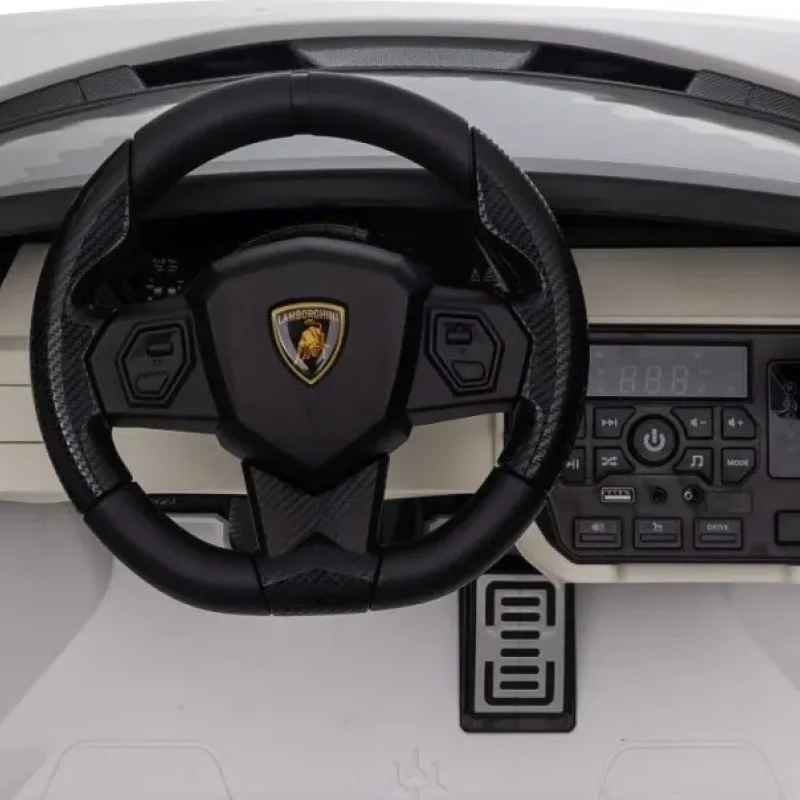 Дитяча акумуляторна машинка Lamborghini SIAN Біла