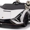 Дитяча акумуляторна машинка Lamborghini SIAN Біла