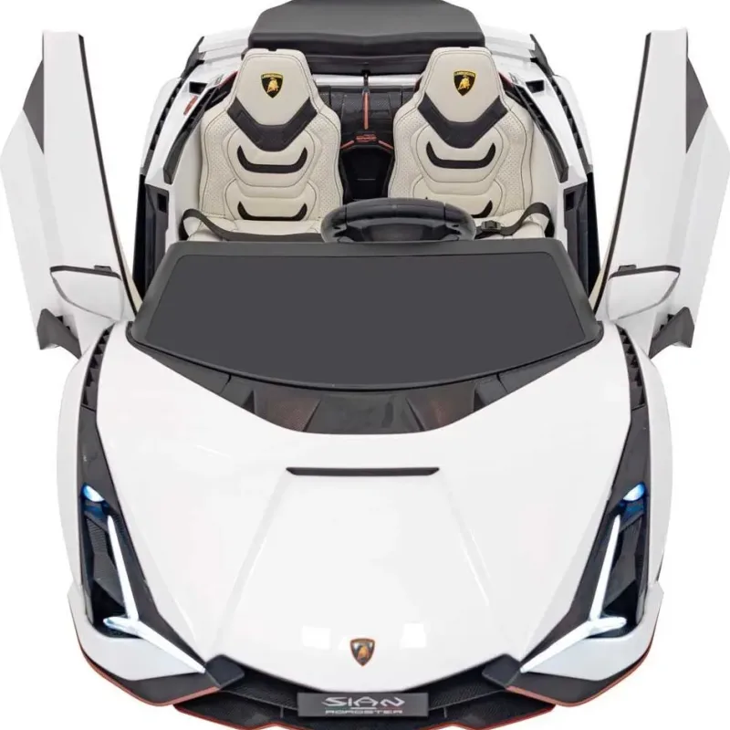 Дитяча акумуляторна машинка Lamborghini SIAN Біла