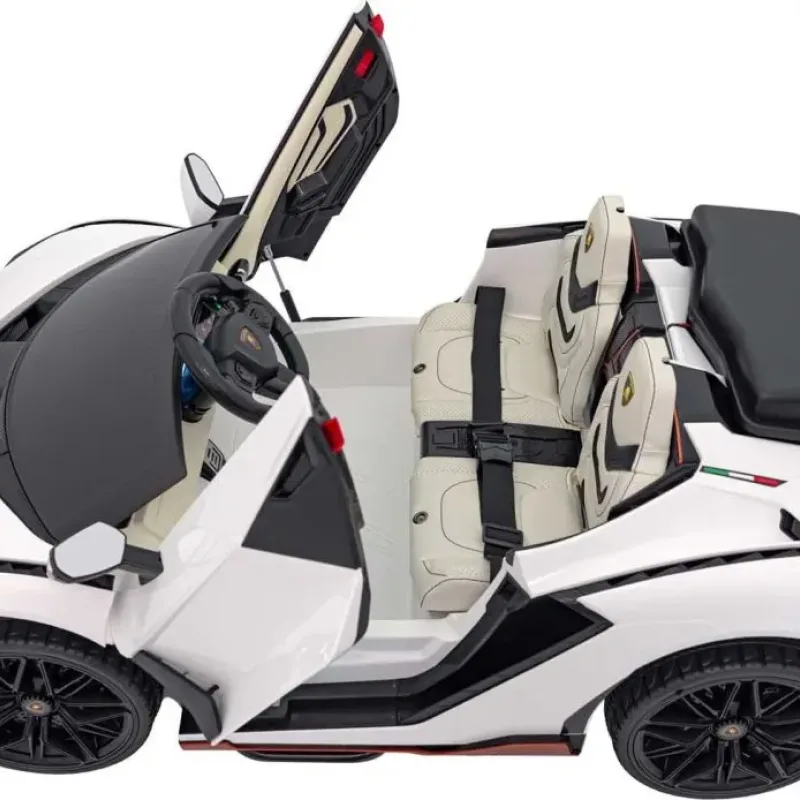 Дитяча акумуляторна машинка Lamborghini SIAN Біла
