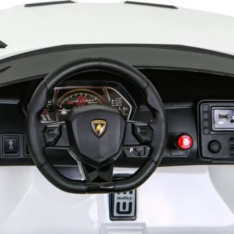 Дитяча акумуляторна машинка Lamborghini SVJ DRIFT Біла
