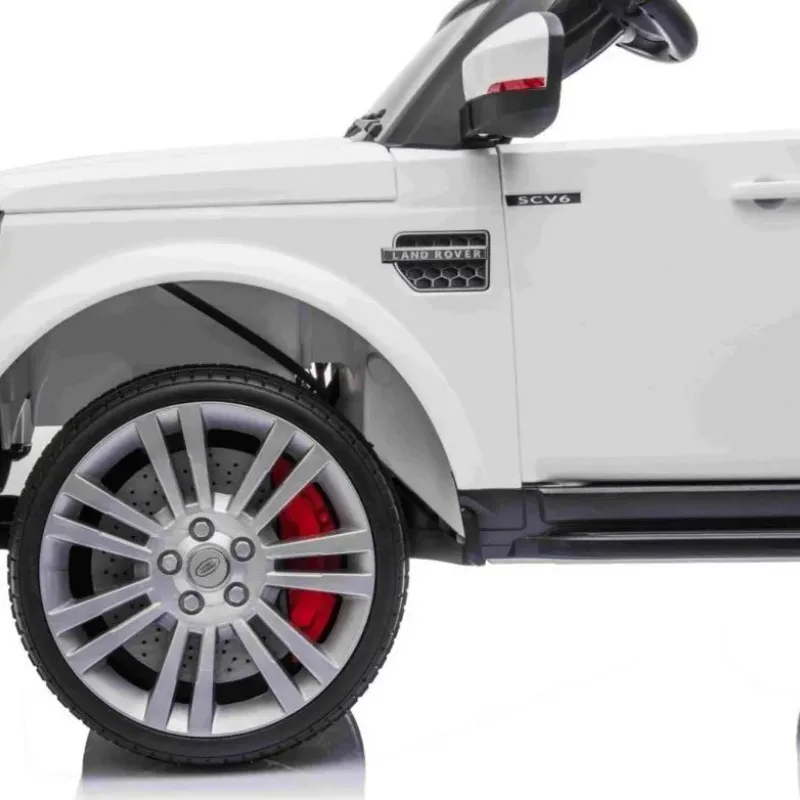 Дитяча акумуляторна машинка Land Rover Discovery Біла