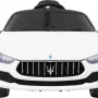 Дитяча акумуляторна машинка Maserati Ghibli Біла