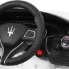 Дитяча акумуляторна машинка Maserati Ghibli Біла Дитяча акумуляторна машинка Maserati Ghibli Біла