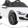 Дитяча акумуляторна машинка Maserati Ghibli Біла Дитяча акумуляторна машинка Maserati Ghibli Біла