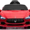 Дитяча акумуляторна машинка Maserati Ghibli на акумуляторі Червона