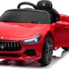 Дитяча акумуляторна машинка Maserati Ghibli на акумуляторі Червона