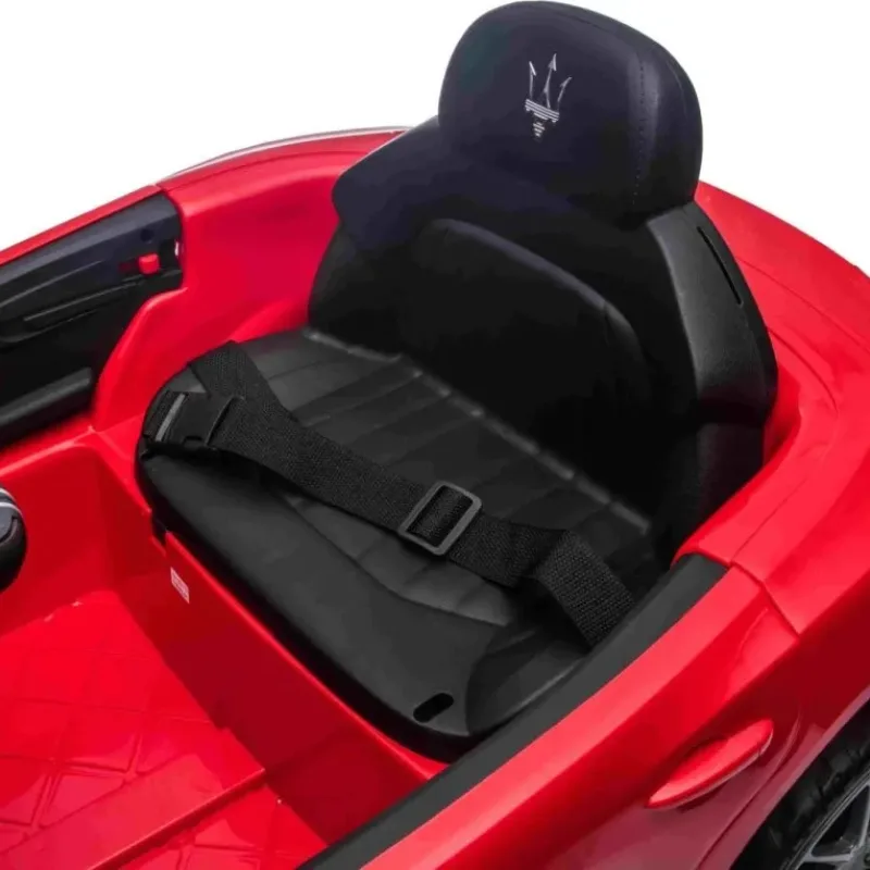 Дитяча акумуляторна машинка Maserati Ghibli на акумуляторі Червона