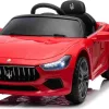 Дитяча акумуляторна машинка Maserati Ghibli на акумуляторі Червона