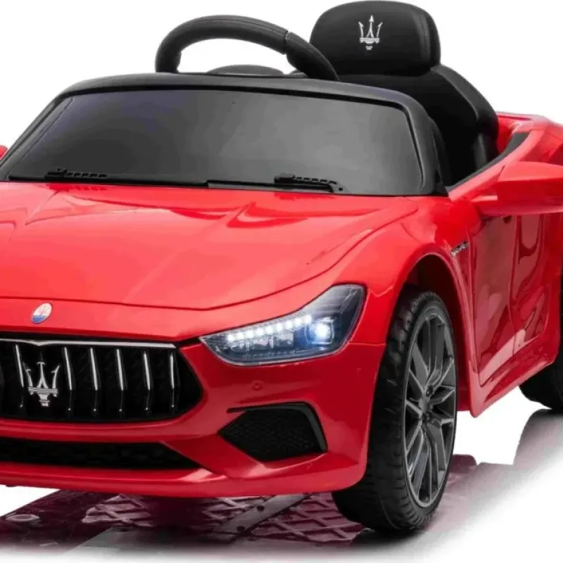 Дитяча акумуляторна машинка Maserati Ghibli на акумуляторі Червона