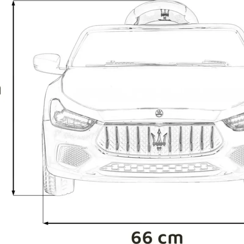 Дитяча акумуляторна машинка Maserati Ghibli на акумуляторі Червона