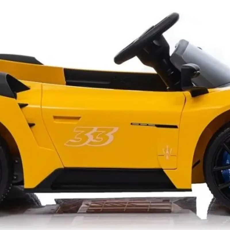 Дитяча акумуляторна машинка Maserati MC20 GT2 Жовта Дитяча акумуляторна машинка Maserati MC20 GT2 Жовта