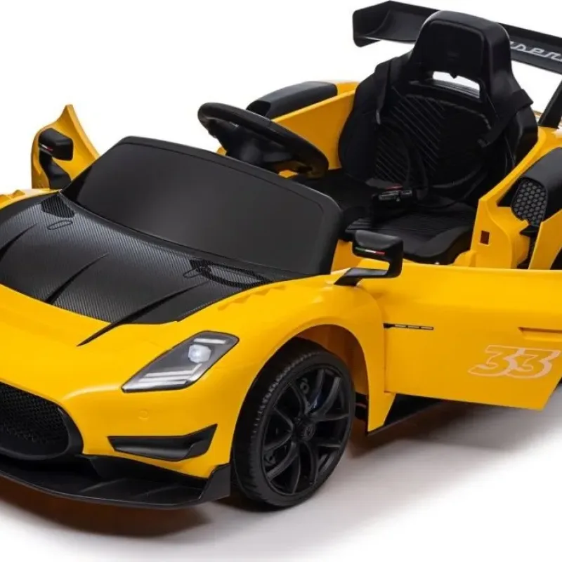 Дитяча акумуляторна машинка Maserati MC20 GT2 Жовта Дитяча акумуляторна машинка Maserati MC20 GT2 Жовта