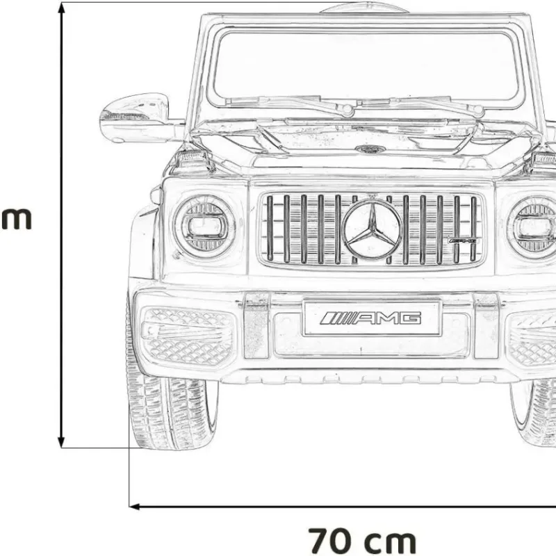 Дитяча акумуляторна машинка Mercedes AMG G63 Червона