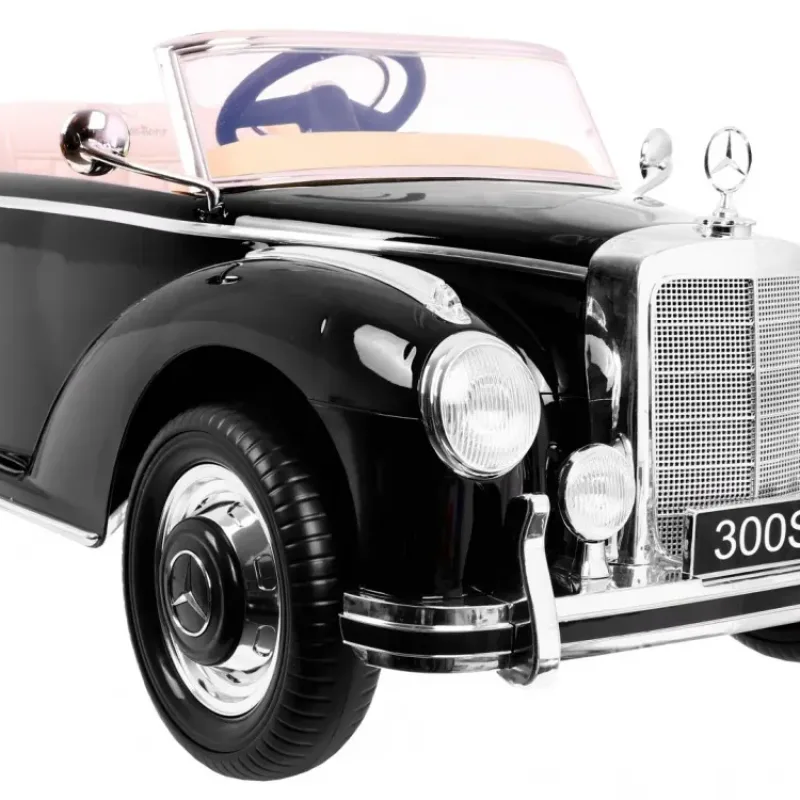 Дитяча акумуляторна машинка Mercedes Benz 300S Retro for Children Чорна