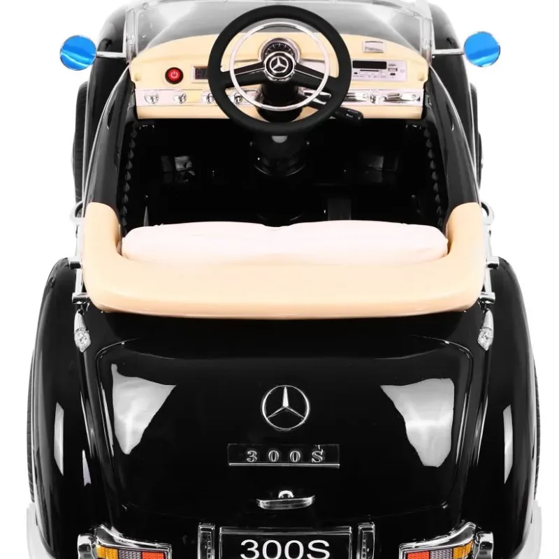Дитяча акумуляторна машинка Mercedes Benz 300S Retro for Children Чорна