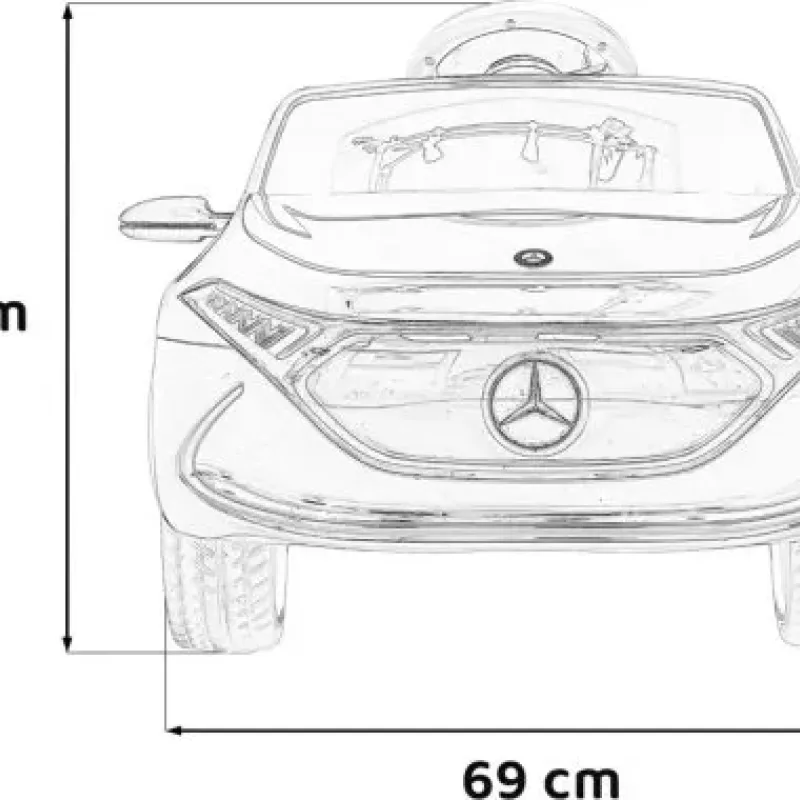 Дитяча акумуляторна машинка Mercedes Benz AMG EQA Чорна Дитяча акумуляторна машинка Mercedes Benz AMG EQA Чорна