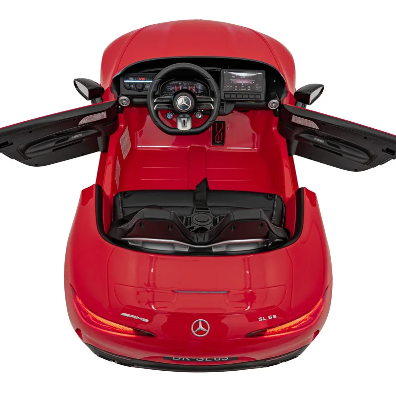Дитяча акумуляторна машинка Mercedes Benz AMG SL63 Червона