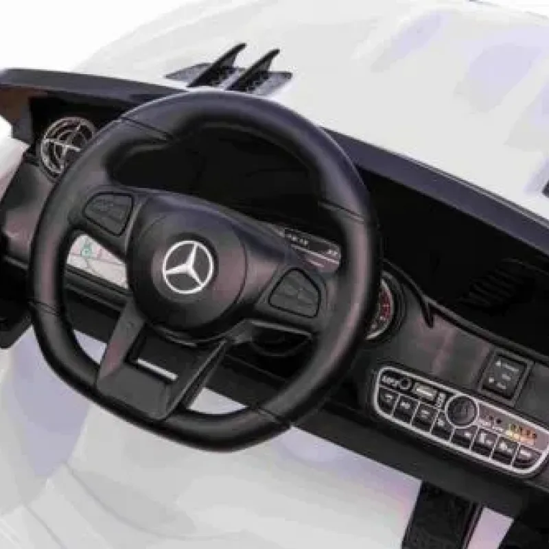 Дитяча акумуляторна машинка Mercedes Benz AMG SL65 S Біла