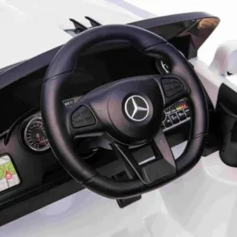 Дитяча акумуляторна машинка Mercedes Benz AMG SL65 S Біла