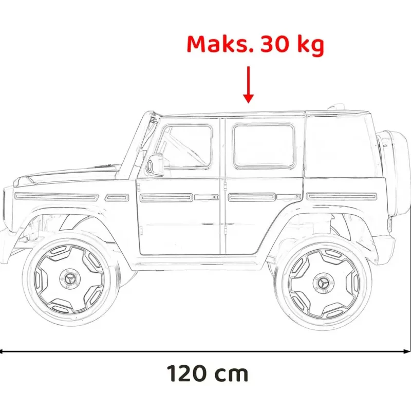 Дитяча акумуляторна машинка Mercedes Benz EQG Сіра Дитяча акумуляторна машинка Mercedes Benz EQG Сіра