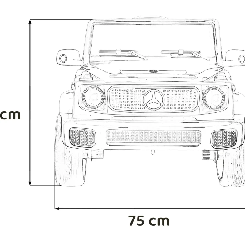 Дитяча акумуляторна машинка Mercedes Benz EQG Сіра Дитяча акумуляторна машинка Mercedes Benz EQG Сіра