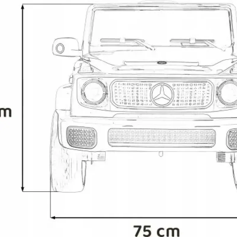 Дитяча акумуляторна машинка Mercedes Benz EQG Чорна